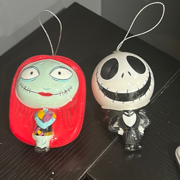 Disney Holiday Jack Sally Nightmare Before Christmas Tree Ornament